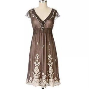 NWT Anthropologie Lithe Embroidered Dress Sz 4